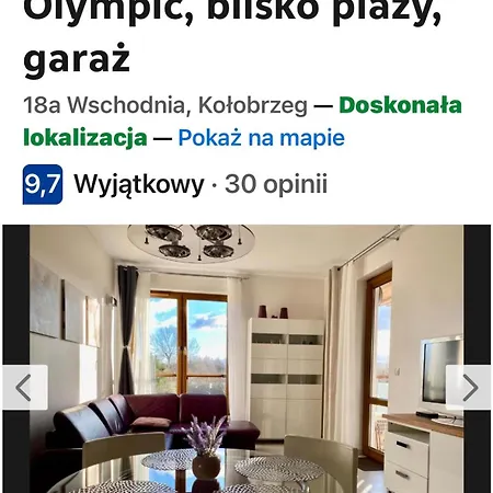 47m2 Olympic, Blisko Plazy, Garaz Apartamento